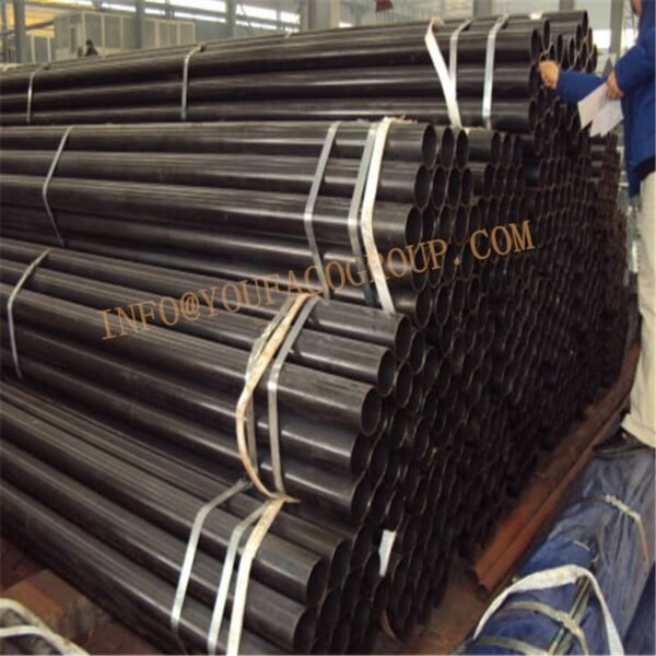 black scaffolding pipes