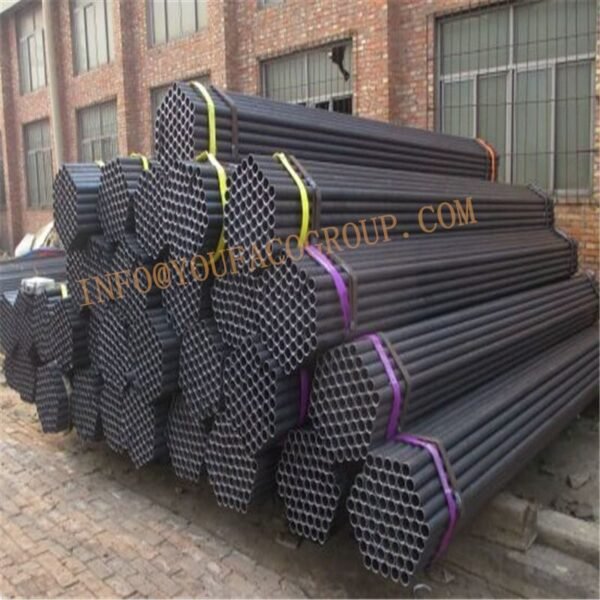 black scaffolding pipes