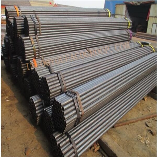 black scaffolding pipes